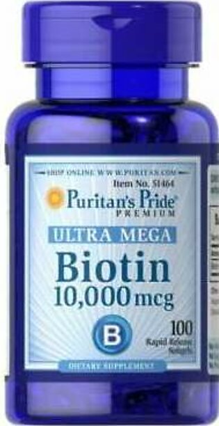 Puritan Pride Biotin 10000 Mcg 100 tablets