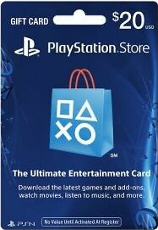 Sony PlayStation Store 20$ PSN Gift Card - PS3/ PS4/ PS Vita USA Region [Digital Code]
