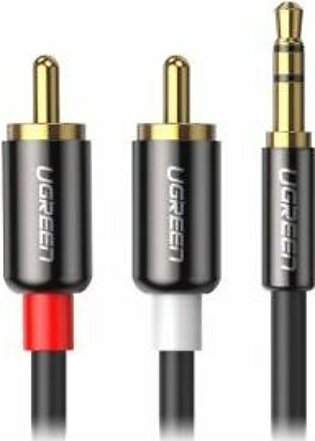 UGreen 10584 3.5MM To 2RCA Audio Splitter Cable – 2M