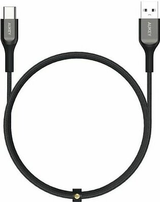 Aukey USB A To USB C Quick Charge 3.0 Kevlar Cable 6.6ft CB-AKC2 – Black
