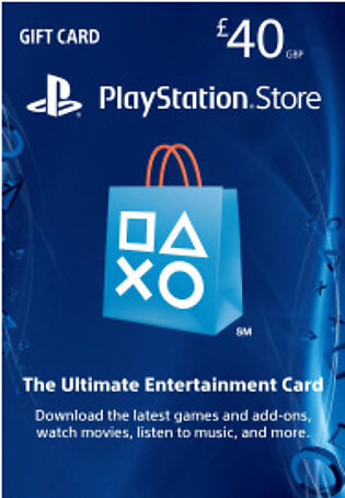Sony PlayStation Store 40£ PSN Gift Card - PS3/ PS4/ PS Vita UK Region [Digital Code]