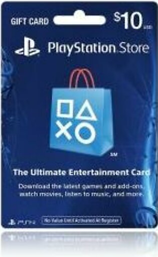 Sony PlayStation Store 10$ PSN Gift Card - PS3/ PS4/ PS Vita USA Region [Digital Code]