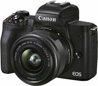 Canon EOS M50 Mark II Mirrorless Digital Camera with 15-45mm Lens (Black)