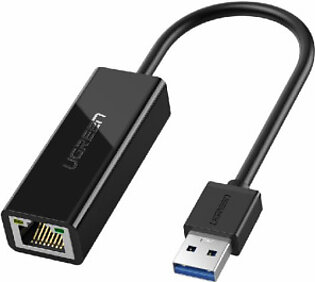 Ugreen USB 3.0 to RJ45 Gigabit Ethernet Adapter – Black