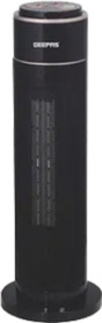 Geepas GCH9528P Ceramic Tower Fan Heater Black