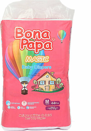 Bona Papa Magic Baby Diaper Regular 44 Pieces - Medium