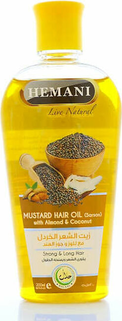 Hemani Musturd Hair Oil 200 ML - Sarson