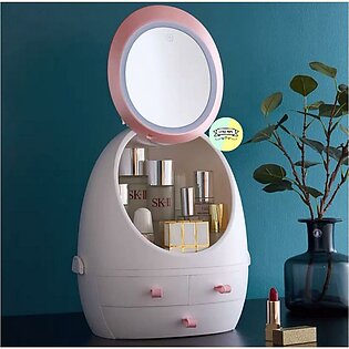 LED Oval Makeup Organiser - Hair and Beauty Collection