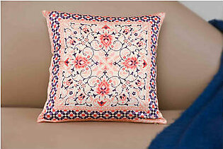 BLUE POTTERY FILLED CUSHION