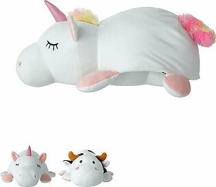 15in. Reversible Plush Toy (Unicorn & Cow)