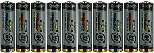 AA Carbon-zinc Battery, 10 Pack(Black)