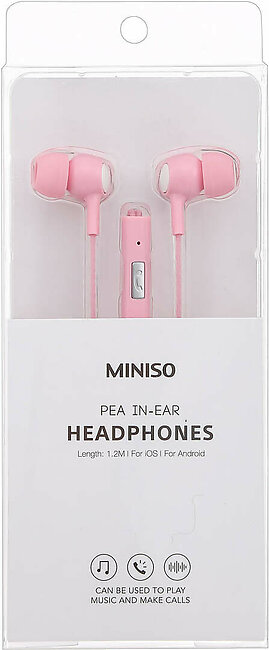 Pea In-ear Headphones Model: SE383 (Pink +White)