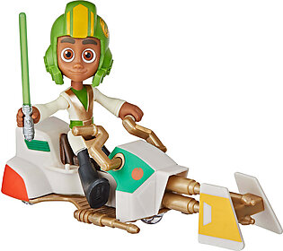 Star Wars Young  Adventures  Figure and Speeder Bike (Styles Vary)