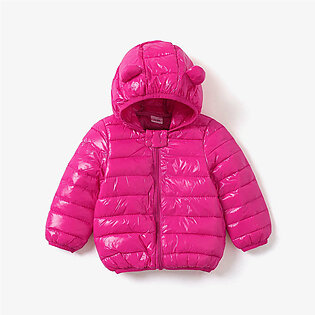 Baby / Toddler Stylish 3D Ear Print Solid Hooded Coat Back to School