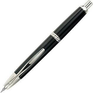 Pilot Capless – Lacquer Black CT with 18 Karat Gold Rhodium Plated Fountain Pen