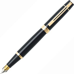 Sheaffer Gift Collection 300 – 9325 Glossy Black Gold Tone Trim Fountain Pen