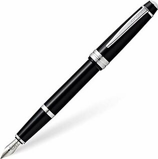 Cross Bailey Light Polished Black Resin w/Polished Chrome Appointments  Fountain Pen Item# AT0746-1