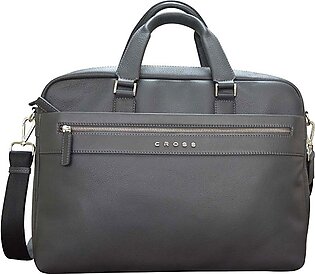 Cross Genuine Leather Briefcase Grey / Stone Nueva FV Item# AC021111-3