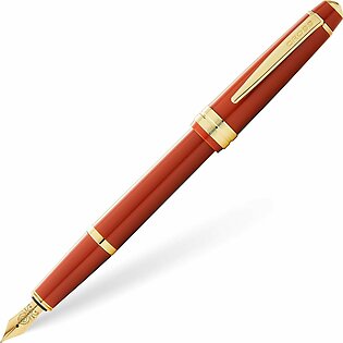 Cross Bailey Light Amber Resin w/Gold Plated Trim Fountain Pen Item# AT0746-13