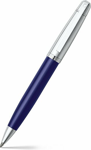 Sheaffer Gift Collection 500:  9337 Translucent Blue Barrel Bright Chrome Cap Ballpoint Pen