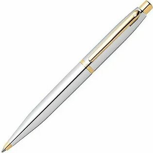 Sheaffer VFM 9422 Polished Chrome Gold Tone Trim Ballpoint Pen