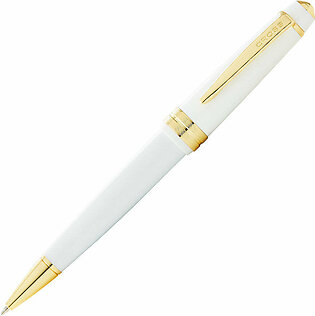 Cross Bailey Light Polished White Resin w/Gold Plated Trim Ballpoint Pen Item# AT0742-10