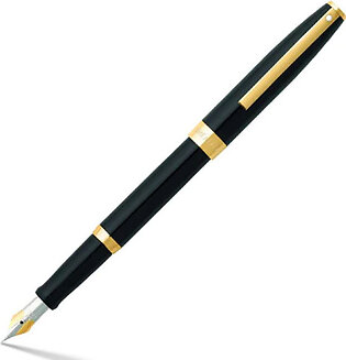 Sheaffer Sagaris: 9471 – Glossy Black Featuring Gold Plate Trim Fountain Pen