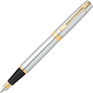 Sheaffer Gift Collection 300 – 9342 Chrome / Gold Tone Trim Fountain Pen