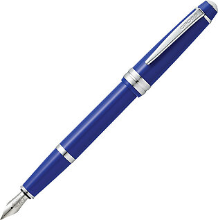Cross Bailey Light Glossy Blue Resin w/Polished Chrome Appointments  Fountain Pen Item# AT0746-4