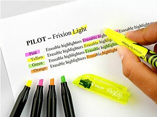 Pilot FriXion Light Erasable Highlighter Pen – Orange (Pack of 4 Pcs)