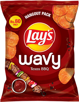 Lays Wavy BBQ Chips 52gm
