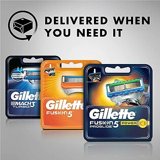 Gillette Fusion Proglide Shaving Razor Manual Carts 4s