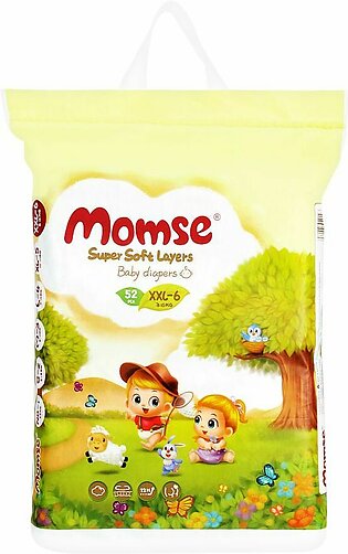 Momse Baby Diapers XXLarge 52pcs