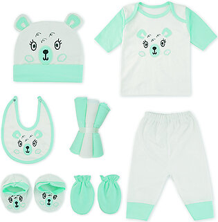 9Pcs Newborn Baby Gift Set Panda Sea Green - Sunshine