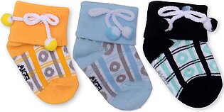 Baby Printed Socks Pack Of 3 Multicolor (6-12 Months) - Sunshine