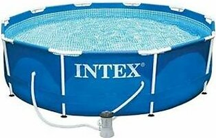 Intex Metal Frame Swimming Pool - Blue