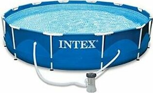Intex ( 12' X 30" ) Metal Frame Pool With Water Filter Pump Type "A"