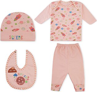 4Pcs Baby Gift Set Rocket Pink - Sunshine