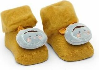 Little Spark Baby Fur Character Booties Yellow (6-12 Months)