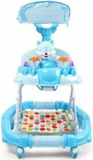 Junior Baby Walker With Canopy - Blue