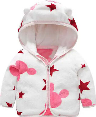 Baby Soft Fleece Zipper Hoodie Minnie Mouse Pink - Sunshine