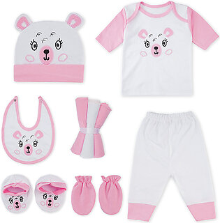 9Pcs Newborn Baby Gift Set Panda Dark Pink - Sunshine