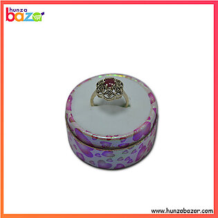 Ruby Stone Silver Ring HB-583
