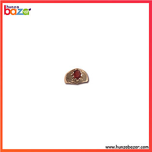 Ruby Stone Silver Ring HB-427