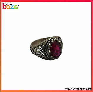 Ruby Stone Silver Ring HB-570