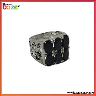 Sapphire Stone Silver Ring HB-553