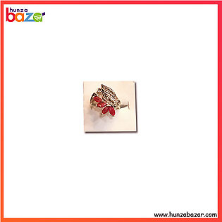Ruby Stone Silver Ring HB-434