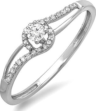 Dazzlingrock Collection 0.16 Carat Diamond Ring