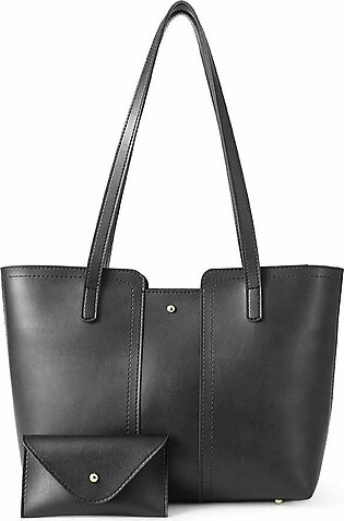Andrew Tote Bag With Pouch (Black)