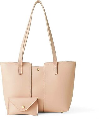 Andrew Tote Bag With Pouch (Peach)
